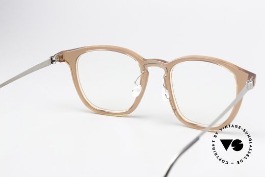Lindberg 1047 Acetanium Designerbrille Rose Silber, diese Qualitätsfassung ist natürlich beliebig verglasbar, Passend für Herren und Damen