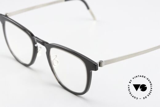Lindberg 1252 Acetanium Designerbrille Grau Silber, diese Qualitätsfassung ist natürlich beliebig verglasbar, Passend für Herren und Damen