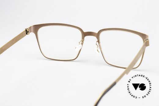Lindberg 9627 Strip Titanium Designerbrille Bronze Kupfer, Titan-Fassung kann natürlich beliebig verglast werden, Passend für Herren und Damen