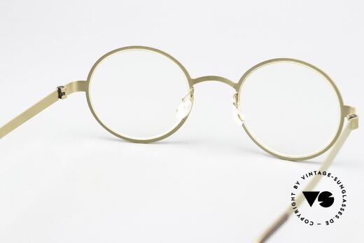 Lindberg 9587 Strip Titanium Runde Damen & Herrenbrille, die orig. DEMOgläser können beliebig getauscht werden, Passend für Herren und Damen