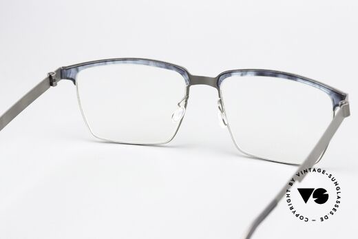 Lindberg 9841 Strip Titanium Eckige Brille Für Herren, die orig. DEMOgläser können beliebig getauscht werden, Passend für Herren