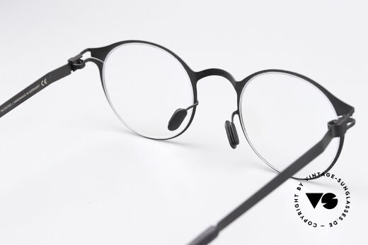 Mykita Isaac Pantobrille Schwarz Unisex, die Fassung ist beliebig verglasbar (optisch / Sonne), Passend für Herren und Damen
