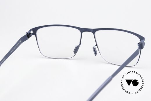 Mykita Pawel Eckige Herrenbrille Navy Blue, orig. DEMO-Gläser können beliebig getauscht werden, Passend für Herren