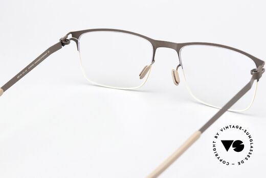 Mykita Vincent Herrenbrille Gold Dunkelbraun, die Fassung ist beliebig verglasbar (optisch / Sonne), Passend für Herren