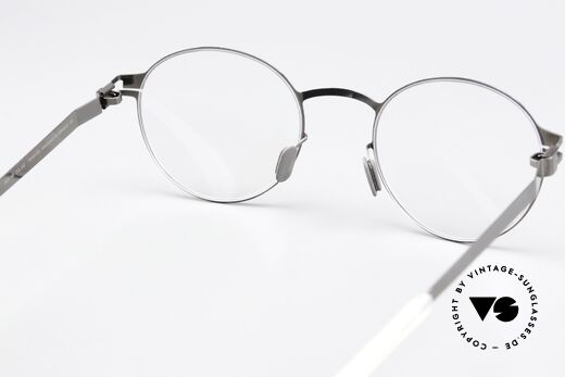 Mykita Peach Pantobrille Shiny Graphite, die Fassung ist beliebig verglasbar (optisch / Sonne), Passend für Herren und Damen