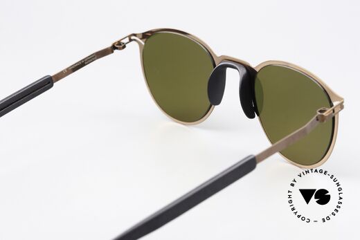 Mykita Mylon Tulip Copper Pitch Black Hollygreen, die Fassung kann auch optisch verglast werden, Passend für Herren und Damen