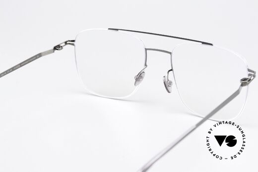 Mykita Yuuto Eckige Herrenbrille Grau Silber, Fassung ist beliebig verglasbar (optisch oder Sonne), Passend für Herren