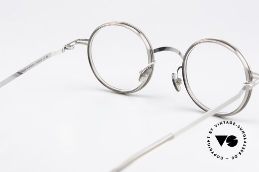 Mykita Eetu Runde Pantobrille Grau Silber, Rahmen ist beliebig verglasbar (optisch oder Sonne), Passend für Herren und Damen