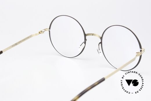 Mykita Vilde Runde Damenbrille Gold Brown, die Fassung ist beliebig verglasbar (optisch / Sonne), Passend für Damen