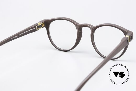 Mykita Mylon Lioba Edle Pantobrille Schwarzbraun, Qualitätsfassung kann beliebig verglast werden, Passend für Herren und Damen