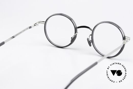 Mykita Eetu Runde Brille Shiny Silver Ash, Rahmen ist beliebig verglasbar (optisch oder Sonne), Passend für Herren und Damen