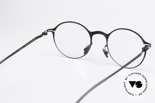Mykita Pontus Brille Rund Schwarz Unisex, die Fassung ist beliebig verglasbar (optisch / Sonne), Passend für Herren und Damen