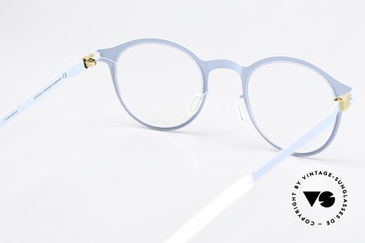 Mykita Benny Panto Brille In Himmelblau, DEMOgläser sind beliebig tauschbar (optisch/Sonne), Passend für Herren und Damen
