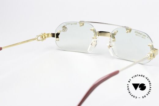 Machiavelli 17-301 Philosophen Brille Randlos, ungetragenes 80er Einzelstück mit orig. Machiavelli Etui, Passend für Herren