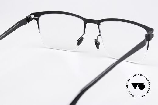 Mykita Wilko Markante Brille Silber Schwarz, die Fassung ist beliebig verglasbar (optisch / Sonne), Passend für Herren