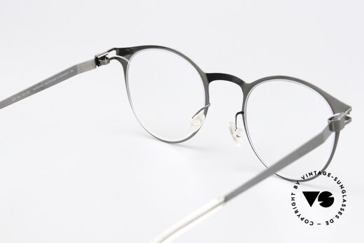 Mykita Maximilian Panto Brille Shiny Graphite, die Fassung ist beliebig verglasbar (optisch / Sonne), Passend für Herren und Damen