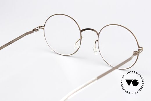 Mykita Quenby Runde Brille Shiny Copper, die Fassung ist beliebig verglasbar (optisch / Sonne), Passend für Herren und Damen