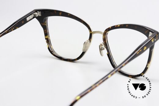 DITA Willow Damenbrille Azetat Titan, ungetragen & beliebig verglasbar, mit DITA Zubehör, Passend für Damen