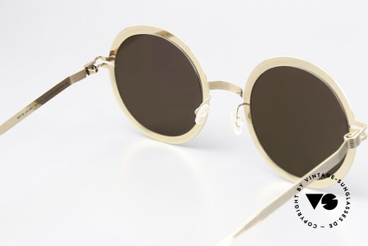 Mykita Studio 6.3 XXL Brille Gold Verspiegelt, wirklich interessantes, ungetragenes Designerstück, Passend für Damen