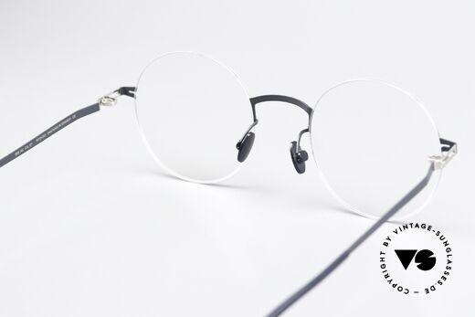 Mykita Kayo Rahmen Silver / Indigo Blau, genial flexible Brillenfassung: eine Größe passt allen, Passend für Herren und Damen