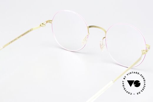 Mykita Kayo Rahmen Gold / Neon Pink, genial flexible Brillenfassung: eine Größe passt allen, Passend für Damen