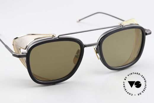 Thom Browne TB808 Glas Leicht Gold Verspiegelt, ungetragenes Einzelstück + Thom Browne Verpackung, Passend für Herren