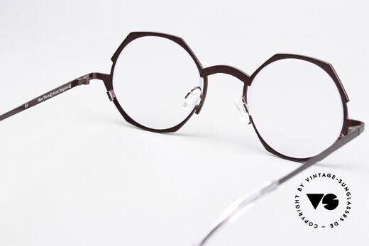Theo Belgium Wave Damen Designerbrille Titan, das Modell kann natürlich beliebig verglast werden, Passend für Damen