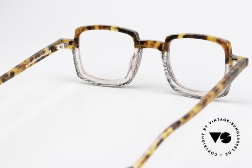 Theo Belgium Schaukel Eckige Azetat Brille Unisex, Größe: medium, Passend für Herren und Damen