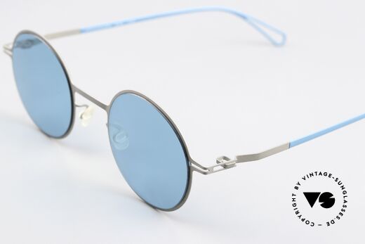 Mykita Brenda Design Bernhard Willhelm, unique Farbcode 813: 'Grey / POW10 Turquoise Solid', Passend für Herren und Damen