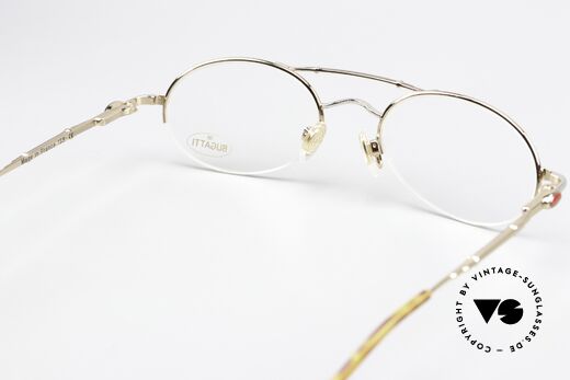 Bugatti 10594 90er Brille Mit Nylor Faden, ungetragene Rarität, inkl. Hartetui von Bugatti, Passend für Herren