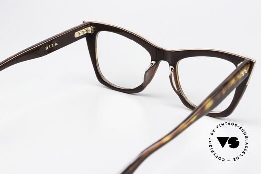 DITA Showgoer Designerbrille Cateye Style, ungetragen & beliebig verglasbar, mit DITA Zubehör, Passend für Damen