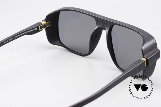Mykita Mylon Daggoo Pitch Black Gunmetal Flash, Qualitäts-Fassung ist auch beliebig verglasbar, Passend für Herren