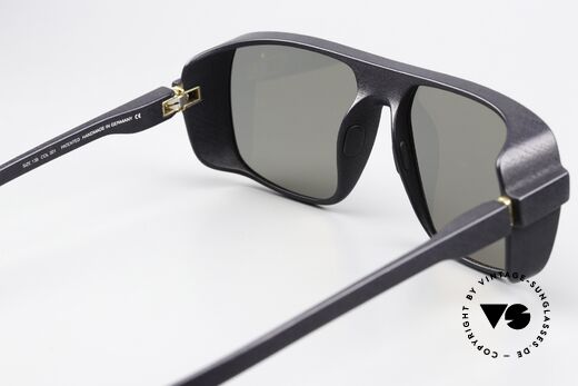 Mykita Mylon Daggoo Pitch Black Lightgold Flash, Qualitäts-Fassung ist auch beliebig verglasbar, Passend für Herren