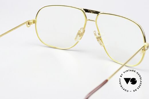Cartier Tank - L Luxus Designer Brille 1988, KEINE RETRObrille; ein 35 Jahre altes vintage ORIGINAL, Passend für Herren