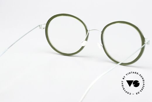 Lindberg Jean Air Titan Rim Frauen Designerbrille Grün, Fassung kann beliebig (optisch / Sonne) verglast werden, Passend für Damen
