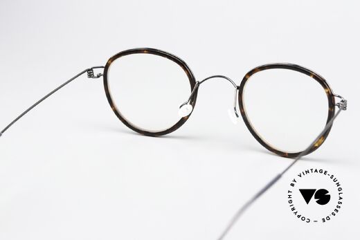 Lindberg Jackie 44 Air Titan Rim Pantobrille Schildpatt Schwarz, Fassung kann beliebig (optisch / Sonne) verglast werden, Passend für Herren und Damen