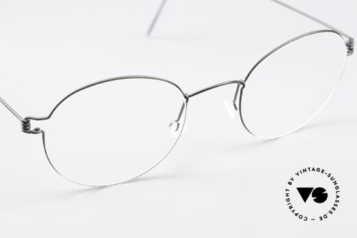 Lindberg Morten Air Titan Rim Pantobrille Schwarz Unisex, Fassung kann beliebig (optisch / Sonne) verglast werden, Passend für Herren und Damen