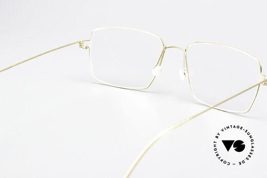 Lindberg Gary Air Titan Rim Eckige Titan Herrenbrille, eleganter Rahmen ohne Schrauben, Nieten oder Lötungen, Passend für Herren