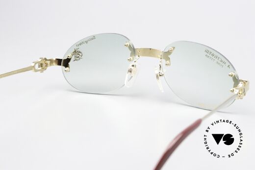 Machiavelli 15-300 Opulente Brille Gold Titan, ungetragenes 80er Einzelstück mit orig. Machiavelli Etui, Passend für Herren und Damen