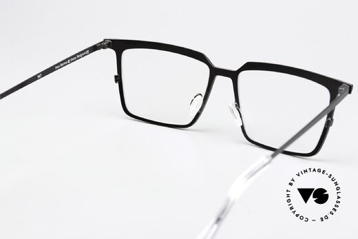 Theo Belgium Barion Eckige Titanium Brille Large, das Modell kann natürlich beliebig verglast werden, Passend für Herren und Damen