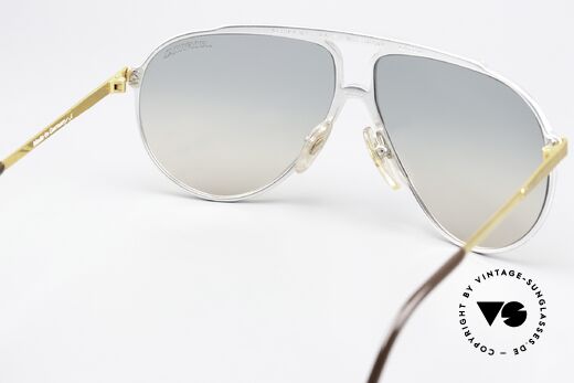 Alpina M1 Kultsonnenbrille Der 80er, bicolore Fassung (gold & silber) + Alpina Gläser, Passend für Herren und Damen