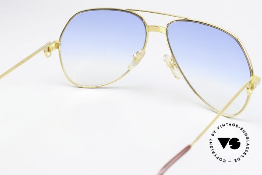 Cartier Vendome Santos - L Gläser Leicht Blau Getönt, ungetragen & inklusive orig. Verpackung (Sammlerstück), Passend für Herren