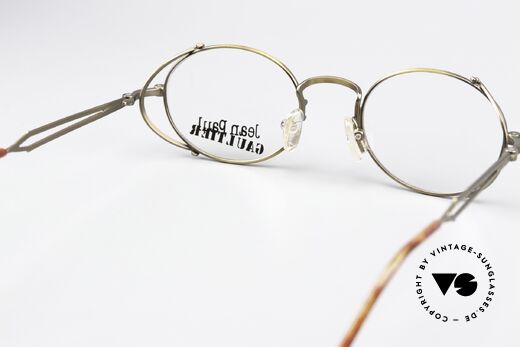 Jean Paul Gaultier 55-3175 Tupac 2Pac Vintage Brille, ungetragene 90er Rarität: begehrtes Sammlerstück, Passend für Herren