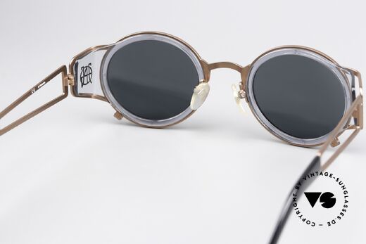 Jean Paul Gaultier 58-6201 Designer Steampunk Brille, u.a von diversen Promis getragen (z.B. Chris Brown), Passend für Herren und Damen
