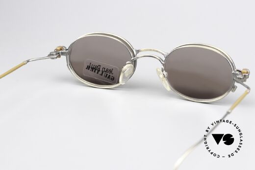 Jean Paul Gaultier 55-8106 Ovale Vintage Brille Clip-On, KEINE Retrobrille, sondern ein kostbares altes Original!, Passend für Herren und Damen