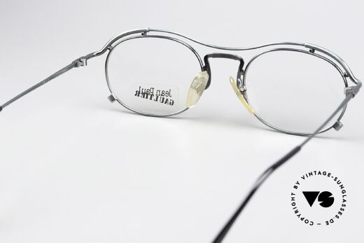 Jean Paul Gaultier 55-2170 90s Brille Tannengrün Metall, KEINE RETRObrille; sondern ein Original von 1997, Passend für Herren und Damen