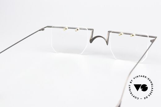Paul Chiol 2021 Architekten Vintage Brille, die Fassung (im Bauhaus Stil) ist beliebig verglasbar, Passend für Herren und Damen