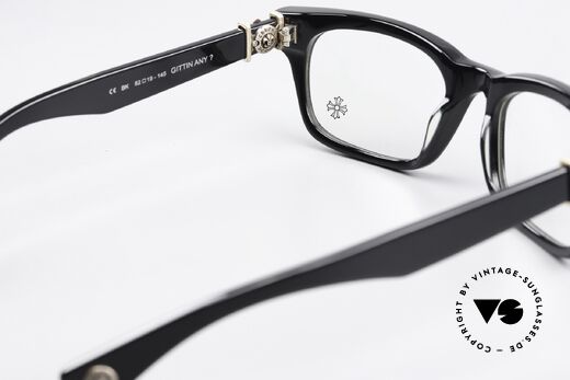 Chrome Hearts Gittin Any 52 Rockstar Brille 52mm Größe, ungetragenes Exemplar mit original C.H. Demogläsern, Passend für Herren