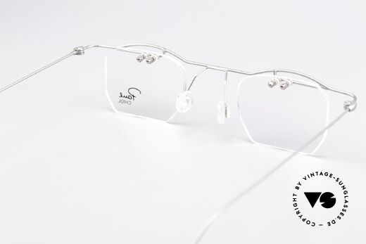 Paul Chiol 02 Randlosbrille Mit Oberbalken, Glasform- & Glasgröße kann Ihr Optiker ggf. ändern, Passend für Herren und Damen