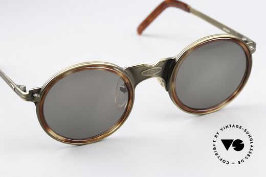 Jean Paul Gaultier 56-3272 Ultra Rare Runde 90er Brille, KEINE RETROBRILLE; ein altes Original von 1995/96, Passend für Herren und Damen